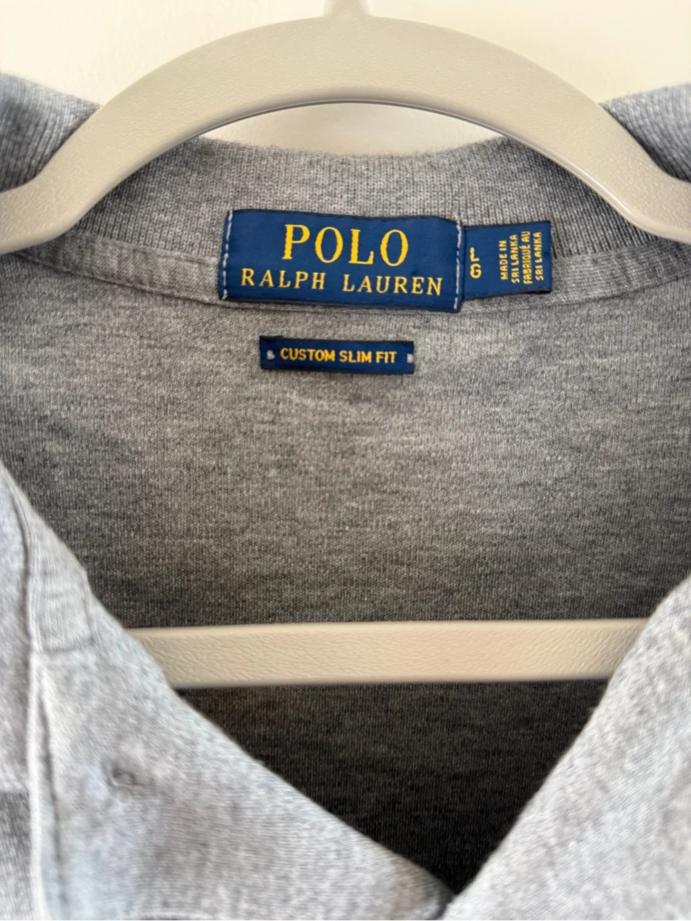 Ralph Lauren Grey Polo with Navy Pony